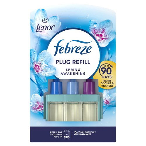 Febreze 3Volution Air Freshener Plug In Refill Lenor Spring Fresh