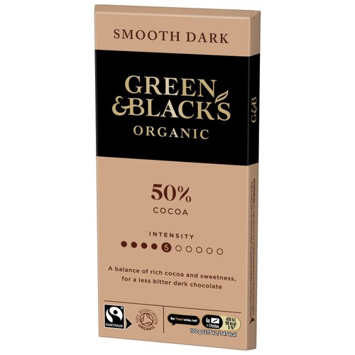 Green & Black's Organic Smooth 50% Dark Chocolate Bar