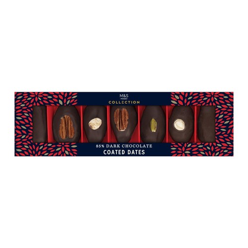 M&S Collection 85% Dark Chocolate Coated Dates With Nuts