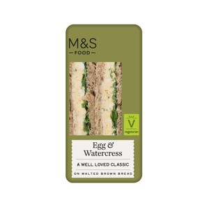 M&S Egg & Watercress Ready Made Sandwich