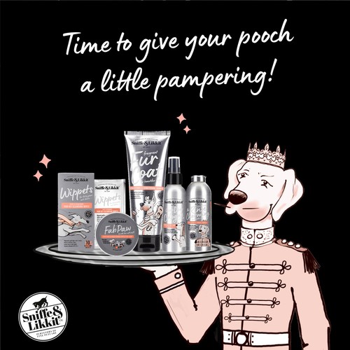 Sniffe & Likkit No Rinse Charming Dry Shampoo Powder Shower For Dogs