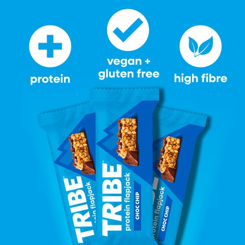 TRIBE Protein Energy Flapjack - Choc Chip 
