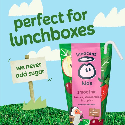 Innocent Kids Cherries, Strawberries & Apples Smoothies