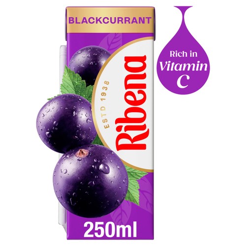 Ribena Blackcurrant Juice Cartons