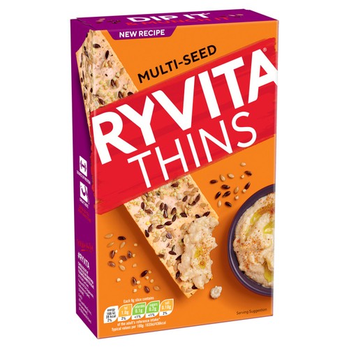 Ryvita Thins Multi-Seed Flatbread Crackers