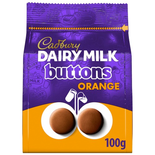 Cadbury Dairy Milk Orange Chocolate Giant Buttons Bag