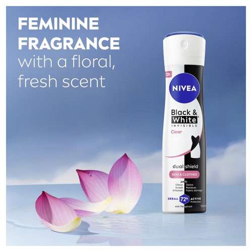 NIVEA Black & White Invisible Clear Anti-Perspirant Deodorant