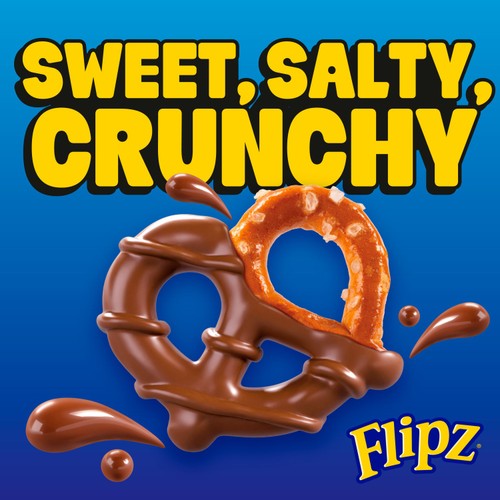 Flipz Cinnamon Bun Flavour Coated Pretzel Snacks