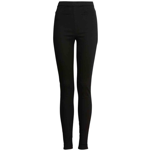 M&S Womens Pull on High Waisted Jegging, 10, Black