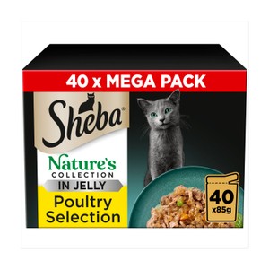 Sheba Nature's Collection Adult Wet Cat Food Mixed in Gravy Pouches