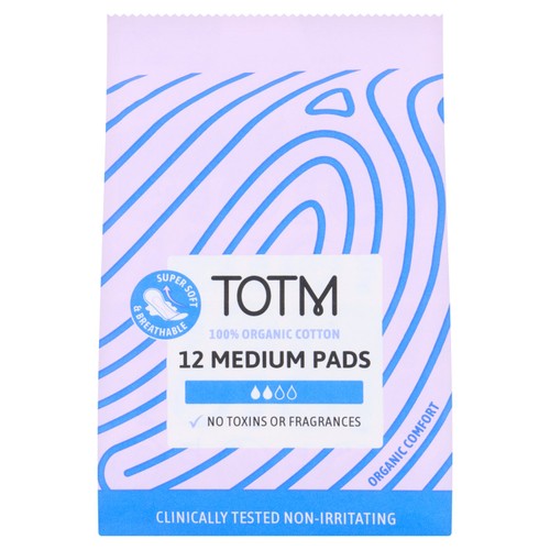 TOTM Organic Cotton Pad Medium Flow