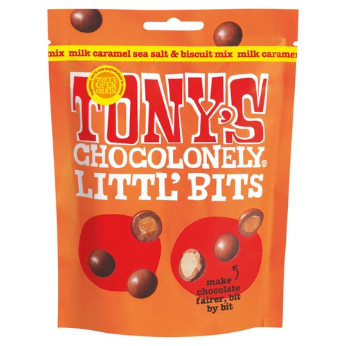 Tony's Chocolonely Littl' Bits Milk Caramel Sea Salt & Biscuit Mix