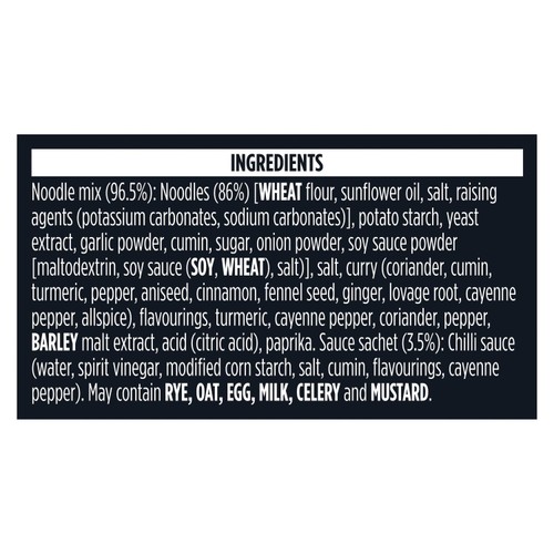 Pot Noodle Bombay Bad Boy Instant Noodles 115g