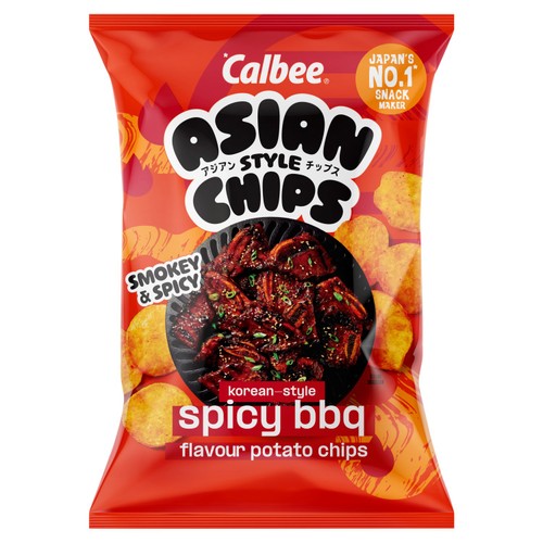 Calbee Asian Style Chips Korean Style Spicy BBQ Share Bag