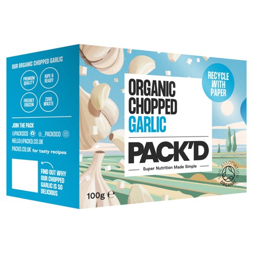 PACK'D Organic Chopped Garlic