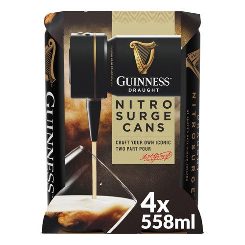 Guinness Draught Nitrosurge Cans (Requires Nitrosurge Device)