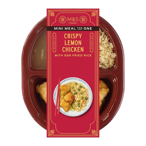 M&S Crispy Lemon Chicken with Egg Fried Rice Serves 1