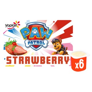 Paw Patrol Kids Strawberry Yoghurt Pots 6 x 45g