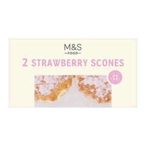 M&S 2 Strawberry Scones