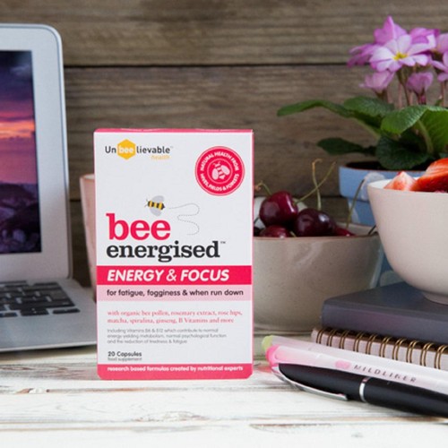 Unbeelievable Health Bee Energised Energy & Focus Supplement Capsules 