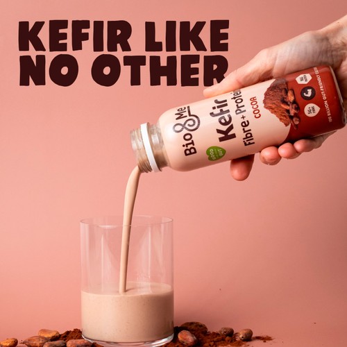 Bio&Me Cocoa Fibre + Protein Kefir Drink