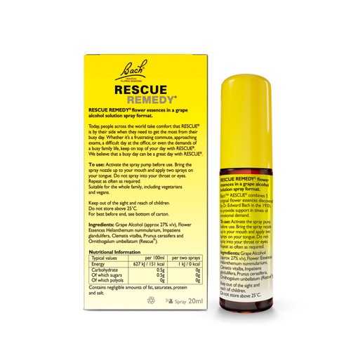 Bach flower Remedies Comfort & Reassure Rescue Remedy Spray 