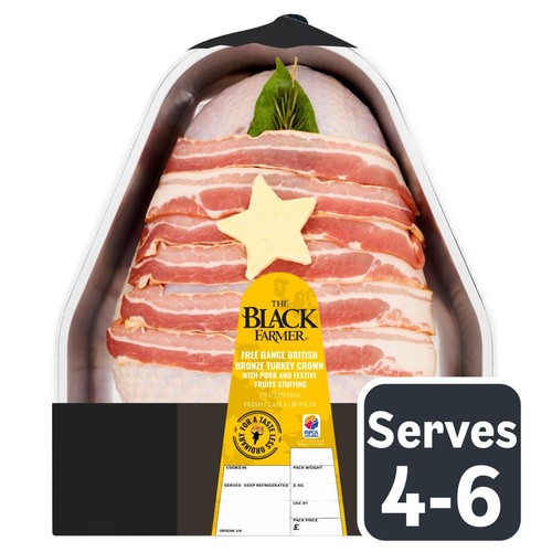 The Black Farmer Free Range Bronze Turkey Crown with Festive Stuffing