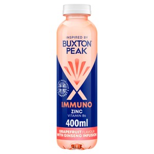 Buxton Peak Still Immuno Grapefruit & Ginseng Still Water