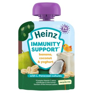 Heinz Immunity Support Baby Food Banana, Apple, Coconut & Yoghurt 7m+
