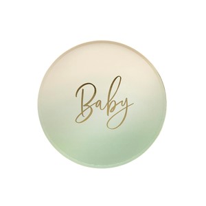 Sage Baby Paper Party Plates