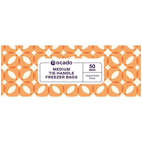 Ocado Medium Tie Handle Freezer Bags