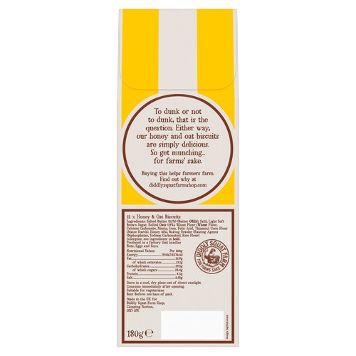 Diddly Squat Farm Honey & Oat Biscuit Diddly Dunkers