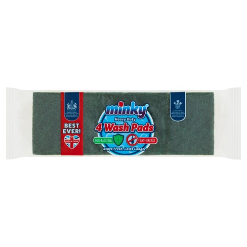 Minky Heavy Duty Anti-Bacterial Wash Pads