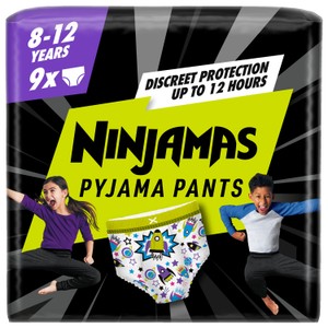 Pampers Ninjamas Pyjama Pants Boys, 9 Pyjama Pants, 8-12 Years, 27-43kg 