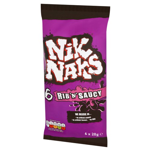 Nik Naks Rib 'N' Saucy Multipack Crisps