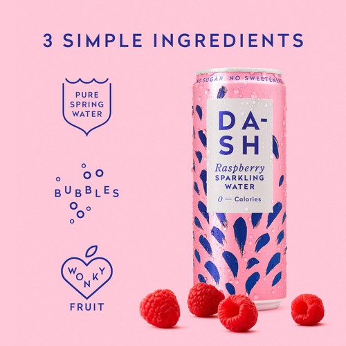 DASH Raspberry Infused Sparkling Water