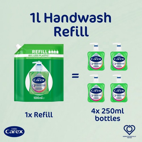 Carex Aloe Vera Antibacterial Handwash Refill
