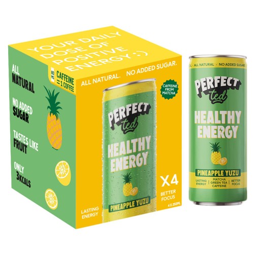 PerfectTed Natural Energy Pineapple Yuzu