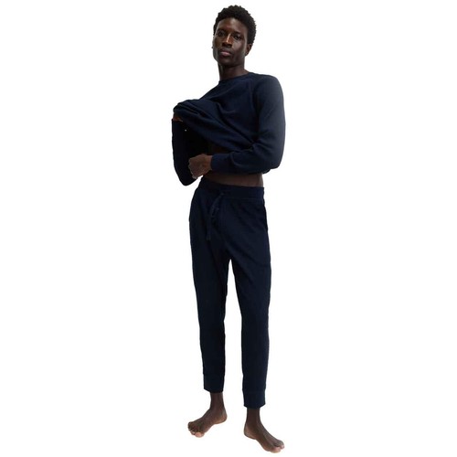 Supersoft Waffle Loungewear Bottoms Navy, XXL