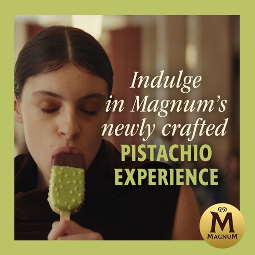 Magnum Signature Pistachio Ice Cream Sticks