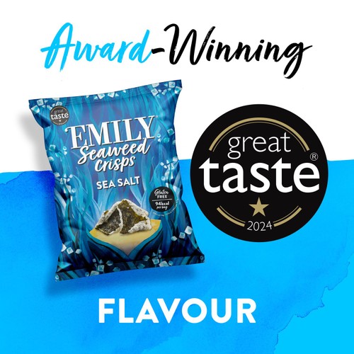 Emily Seaweed Crisps, Sea Salted