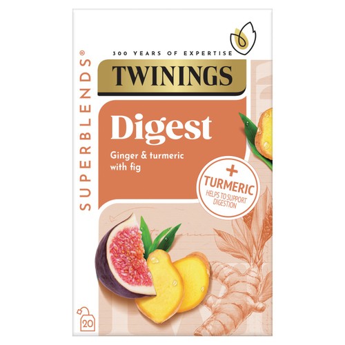 Twinings Superblends Digest Tea with Ginger & Turmeric