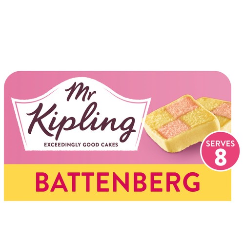 Mr Kipling Battenberg cake