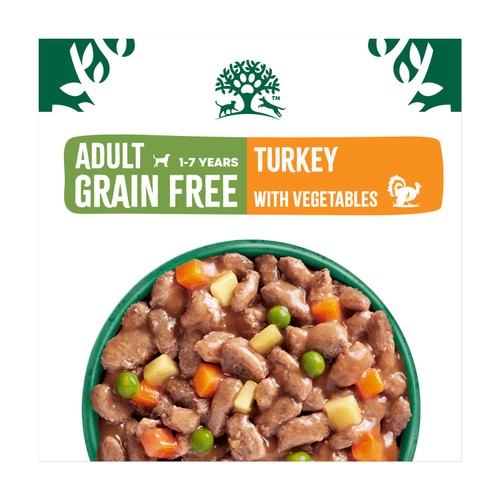 James Wellbeloved Grain Free Adult Wet Dog Food Turkey in Gravy Pouches