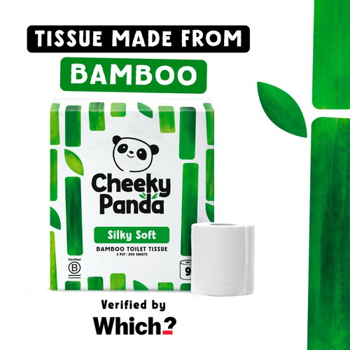 Cheeky Panda Natural Bamboo Toilet Tissue