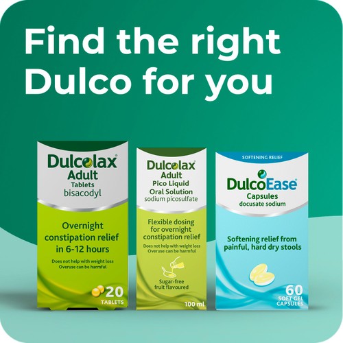 DulcoEase 100 mg Docusate Sodium Capsules 60