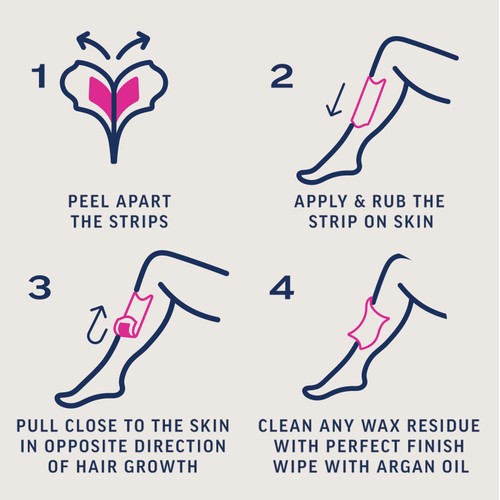 Veet Expert Wax Strips - Legs, Normal