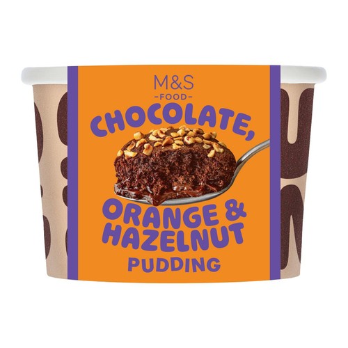 M&S Chocolate, Orange & Hazelnut Sponge Pudding Pot