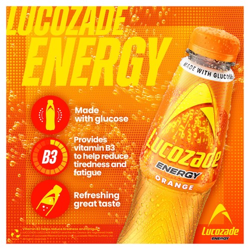 Lucozade Energy Drink Orange