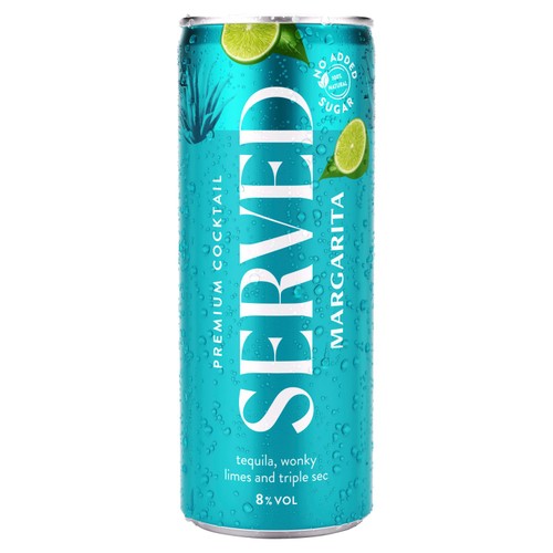 Served Margarita 8% Can